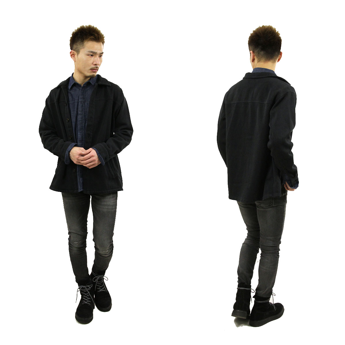 �̡��ǥ��������� ���㥱�å� ��� ��������Ź Nudie Jeans �������� ����ĥ��㥱�å� ELIAS TWILL OVERSHIRT JACKET BLACK B01 140607 3004 A62B B1C C1D D4E E13F