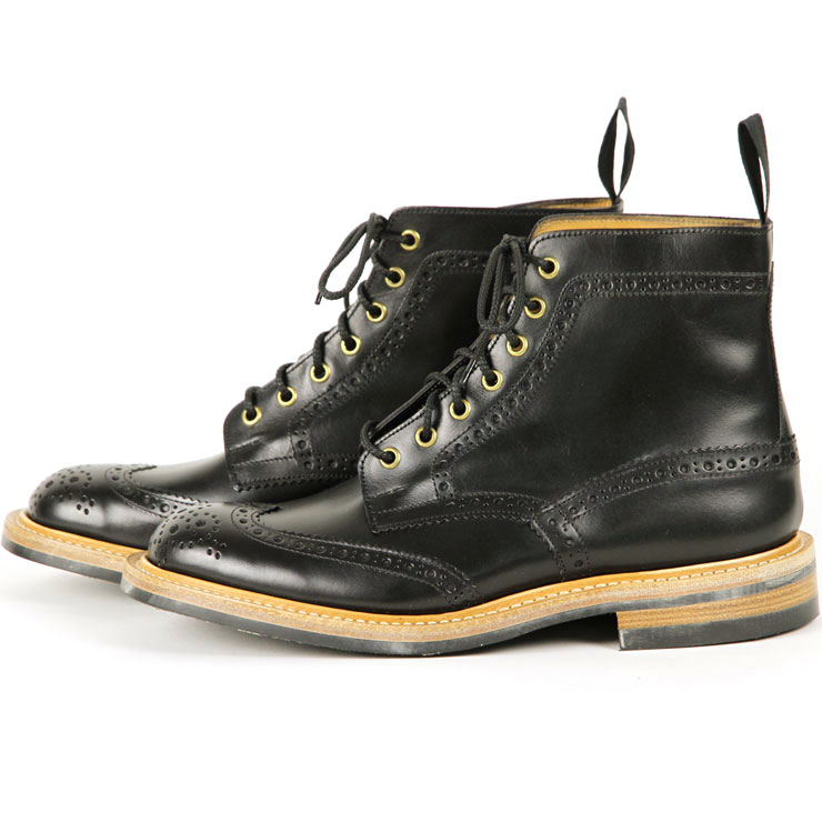 ȥå TRICKERS Ź 塼 TRICKER'S M2508 WING TIP SHOES BLACK A86B B1C C4D D5E E13F