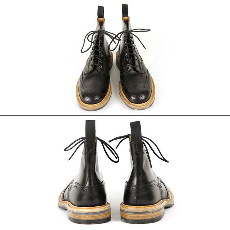 ȥå TRICKERS Ź 塼 TRICKER'S M2508 WING TIP SHOES BLACK A86B B1C C4D D5E E13F