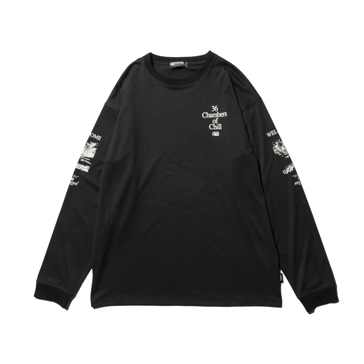 ��С����� ��� ĹµT����� ��������Ź REVERSAL ���롼�ͥå� �����С������� ����T PES MVS OVER SIZE LONG TEE RV24SS151-BK BLACK A06B B1C C1D D2E E13F