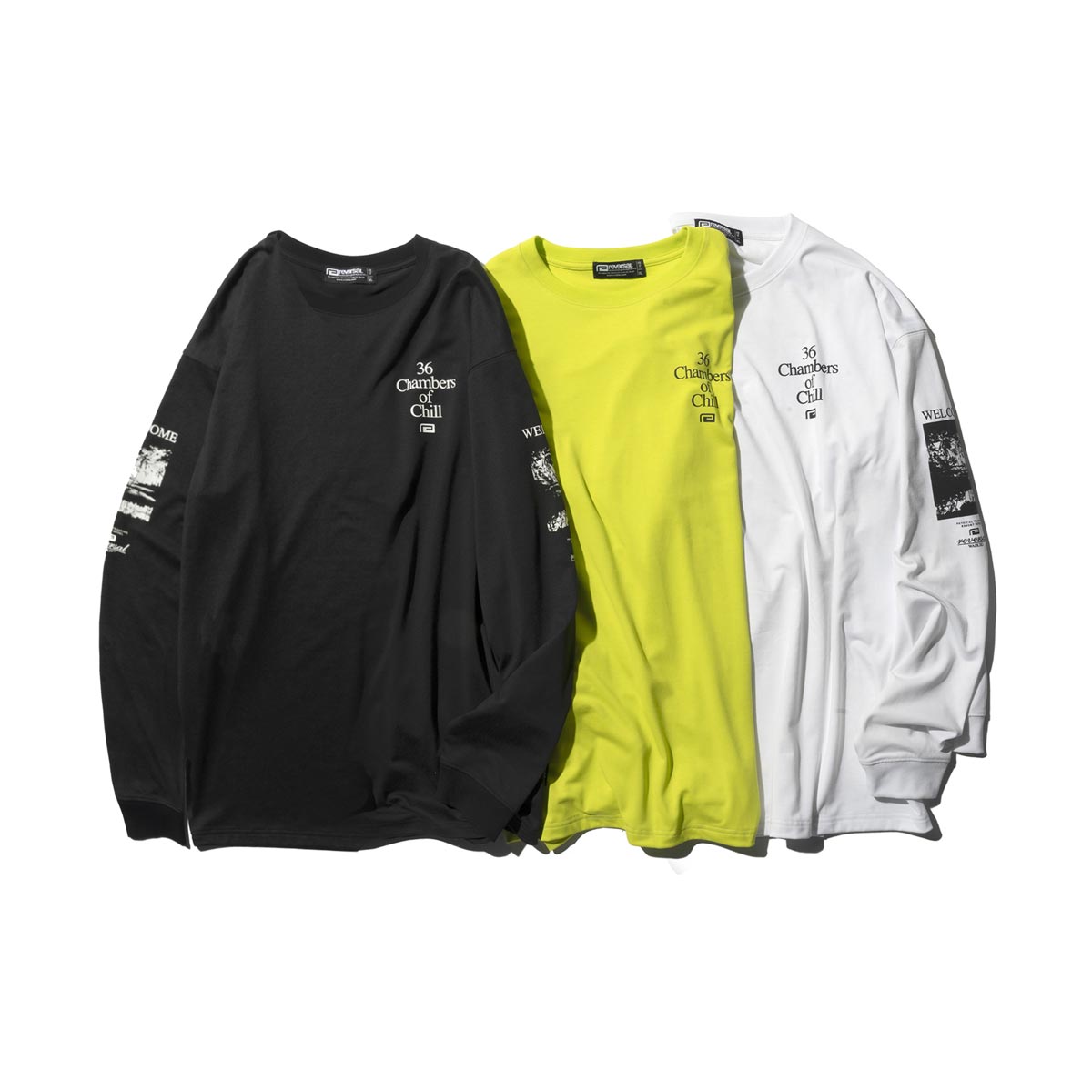 ��С����� ��� ĹµT����� ��������Ź REVERSAL ���롼�ͥå� �����С������� ����T PES MVS OVER SIZE LONG TEE RV24SS151-BK BLACK A06B B1C C1D D2E E13F