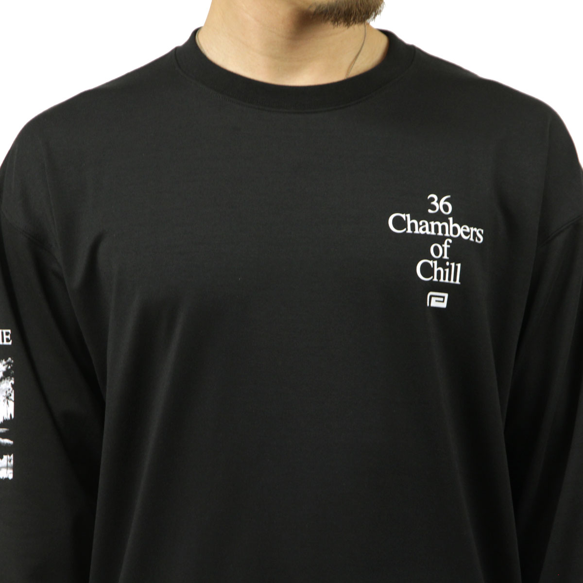 ��С����� ��� ĹµT����� ��������Ź REVERSAL ���롼�ͥå� �����С������� ����T PES MVS OVER SIZE LONG TEE RV24SS151-BK BLACK A06B B1C C1D D2E E13F