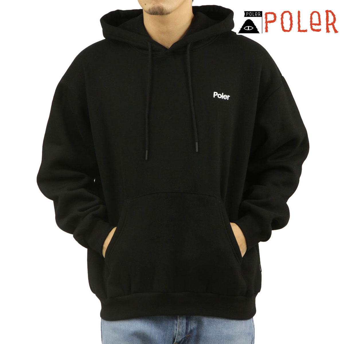 �ݡ��顼 ��� �ץ륪���С��ѡ����� ��������Ź POLER �ա��ǥ��� �������å� POLER EMB HOOD PARKA D 243MCV0068-BLK BLACK