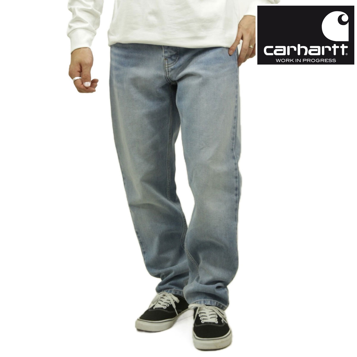 �����ϡ��� ��� ������ ������ CARHARTT WIP �ܥȥॹ �ǥ˥� �ơ��ѡ��� NEWEL PANT RELAXED TAPERED FIT DENIM LIGHT USED WASH I029208 01WI AB0B B1C C2D D1E E07F
