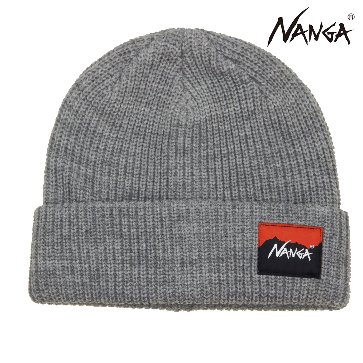 �ʥ� ��� ��ǥ����� �˥åȥ���å� ��������Ź NANGA ���� �˥å�˹ �ӡ��ˡ� BOX LOGO BULKY BEANIE CAP N2532-3C059A GRY GREY
