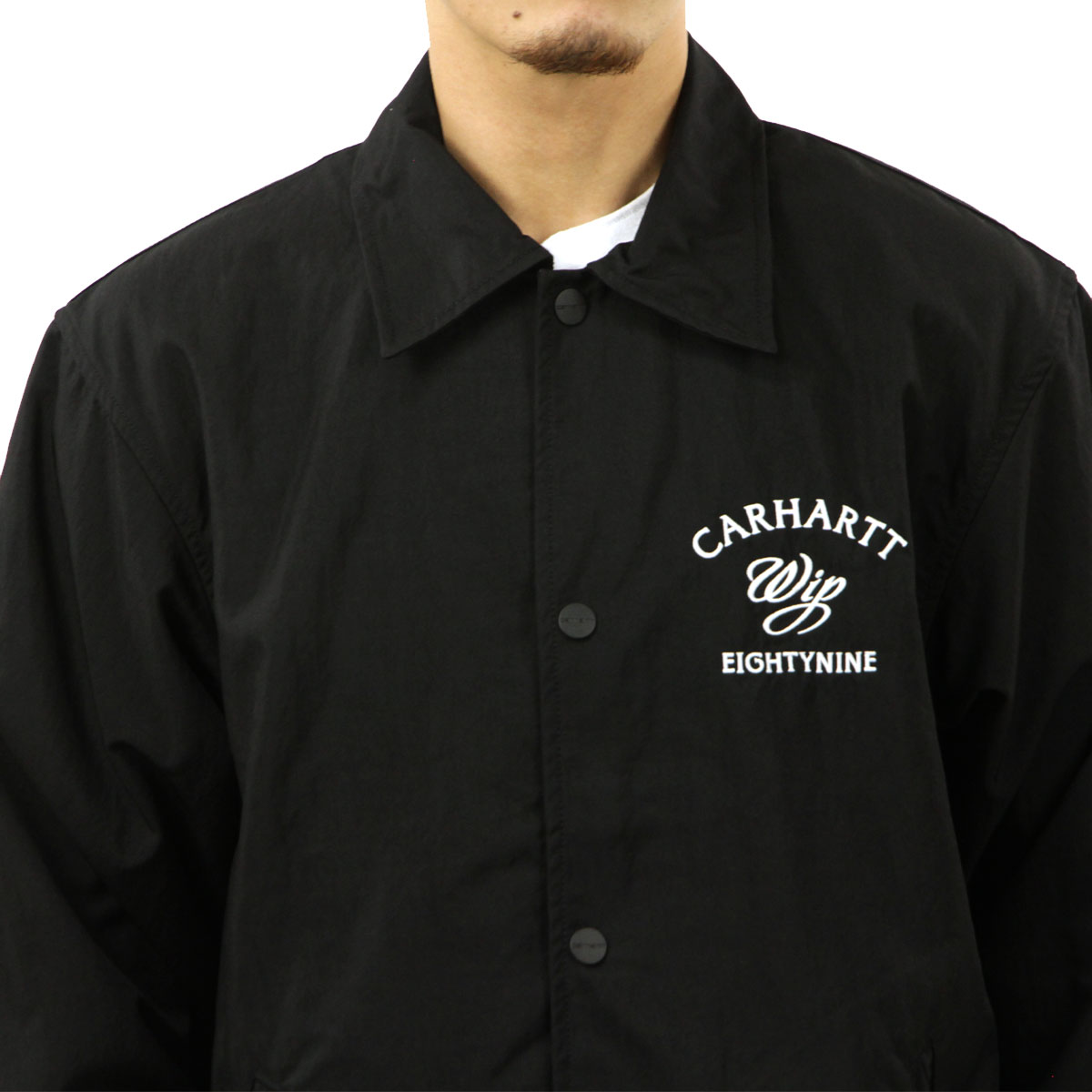 �����ϡ��� ��� ���������㥱�å� ������ CARHARTT WIP �ܥ�������� �������� EIGHTYNINE COACH JACKET BLACK / WHITE I036134 0D2XX