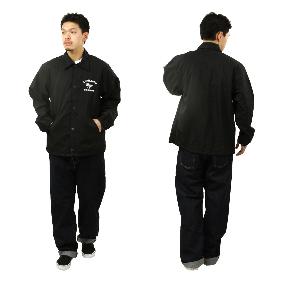 �����ϡ��� ��� ���������㥱�å� ������ CARHARTT WIP �ܥ�������� �������� EIGHTYNINE COACH JACKET BLACK / WHITE I036134 0D2XX