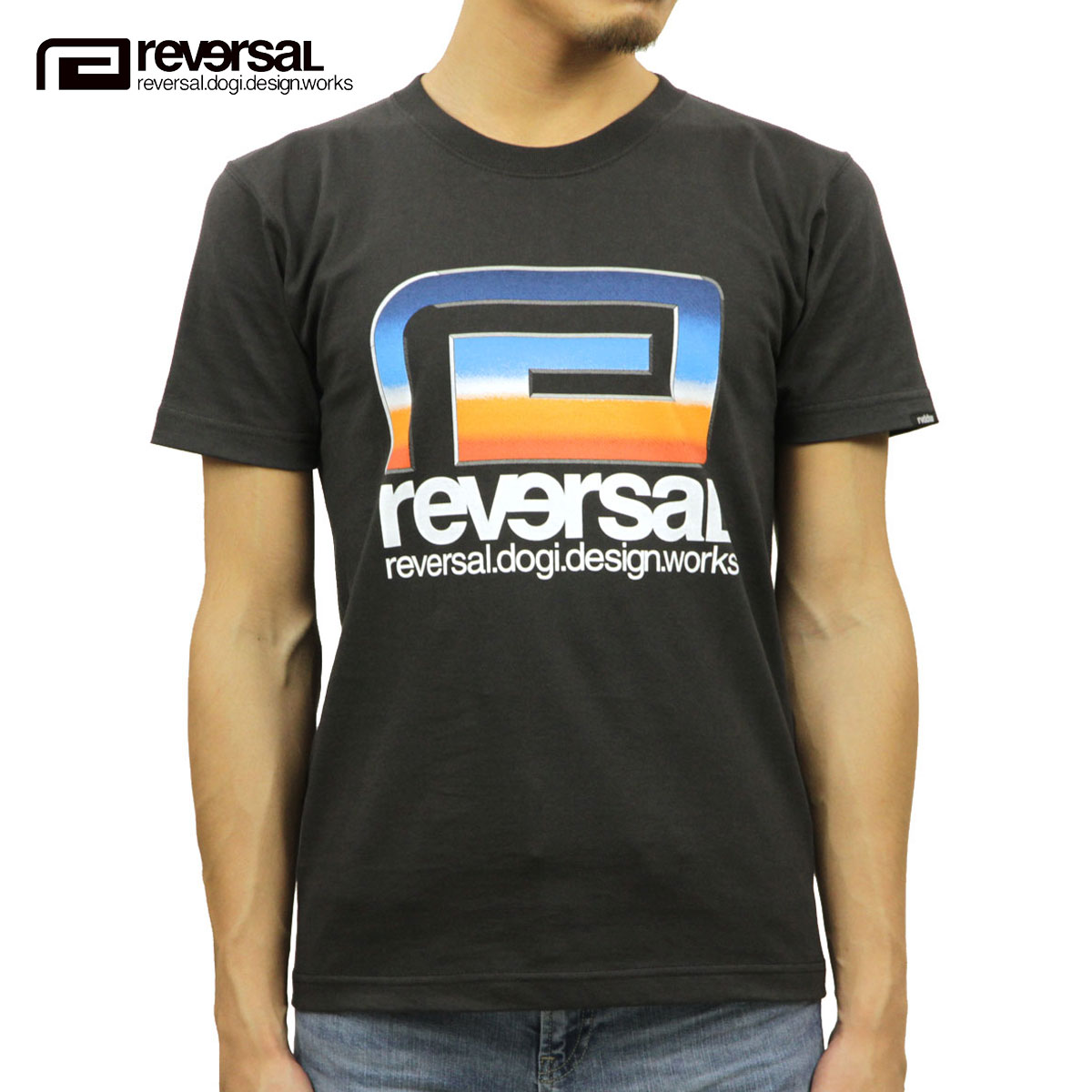 ��С����� T����� ��� ��������Ź REVERSAL ȾµT�����  ���åȥ�T����� RETRO FUTURE BIG MARK COTTON TEE rv19aw039 SUMI BLACK A06B B1C C1D D1E E13F