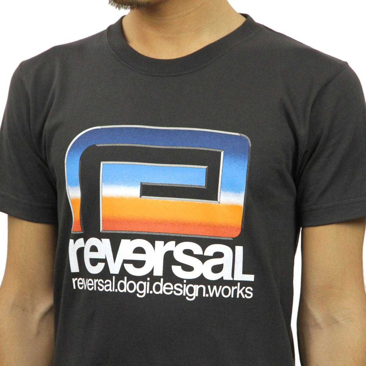 ��С����� T����� ��� ��������Ź REVERSAL ȾµT�����  ���åȥ�T����� RETRO FUTURE BIG MARK COTTON TEE rv19aw039 SUMI BLACK A06B B1C C1D D1E E13F