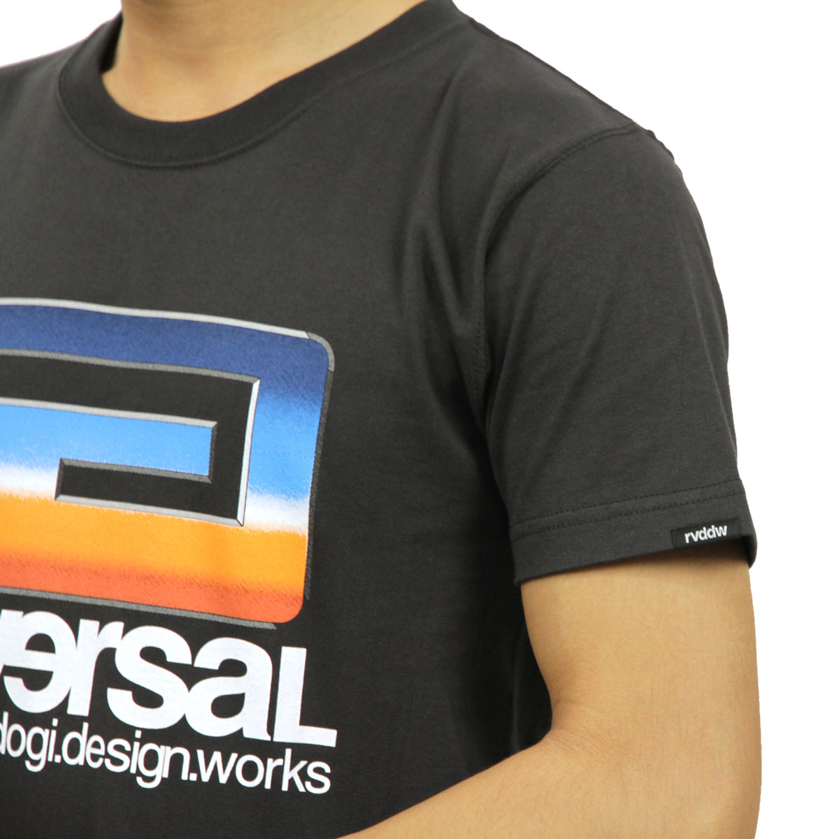 ��С����� T����� ��� ��������Ź REVERSAL ȾµT�����  ���åȥ�T����� RETRO FUTURE BIG MARK COTTON TEE rv19aw039 SUMI BLACK A06B B1C C1D D1E E13F