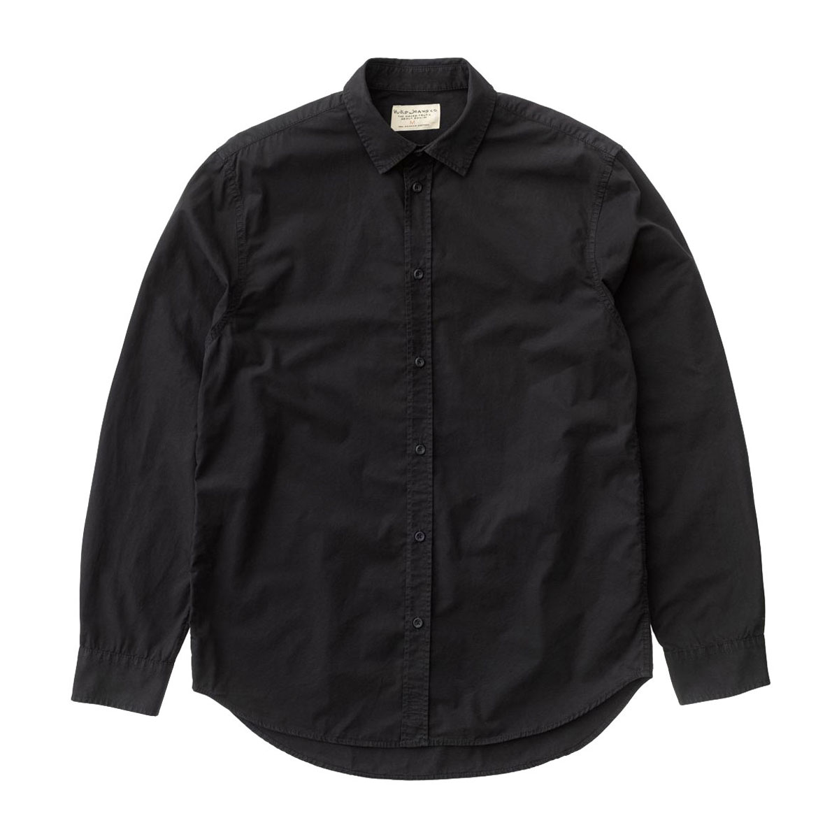 ̡ǥ   Ź Nudie Jeans Ĺµ  GABRIEL PLAIN WORK SHIRT BLACK B01 140622 3009 A62B B1C C1D D6E E13F