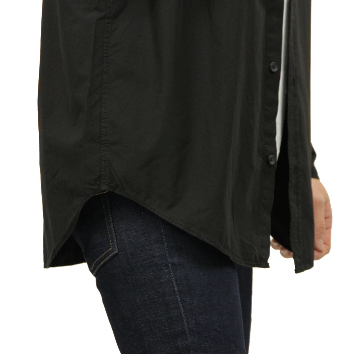 ̡ǥ   Ź Nudie Jeans Ĺµ  GABRIEL PLAIN WORK SHIRT BLACK B01 140622 3009 A62B B1C C1D D6E E13F