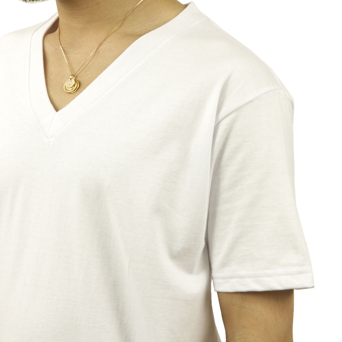 �ץ������ T����� ��� ������ PROCLUB ȾµT����� V�ͥå�T����� HEAVY WEIGHT V-NECK T-SHIRT WHITE #105  �礭�������� AB6B B1C C1D D1E E01F
