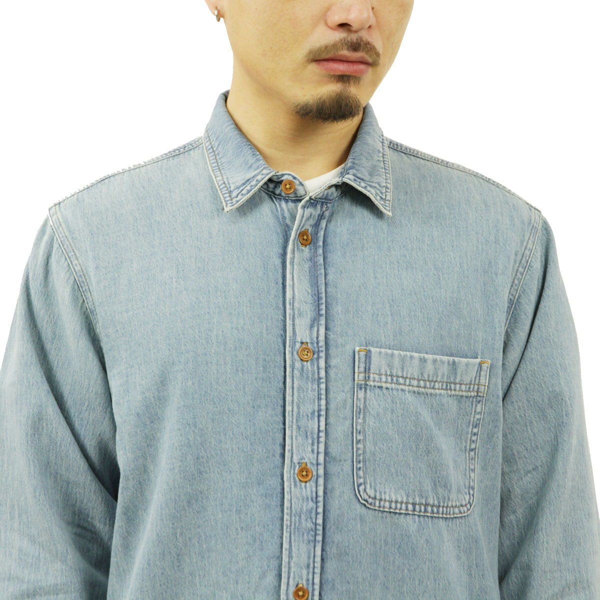 �̡��ǥ��������� �ǥ˥ॷ��� ��� ��������Ź Nudie Jeans Ĺµ����� HEBBE DENIM SHIRTS SUNDAYS 140728 B26 A62B B1C C1D D6E E07F