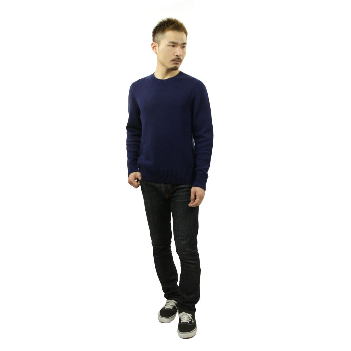 �̡��ǥ��������� �������� ��� ��������Ź Nudie Jeans Ĺµ �ץ륪���С� ���롼�ͥå� ������ �˥å� HAMPUS WOOL SWEATER 150479 P12 BLUEBERRY A62B B1C C1D D7E E11F