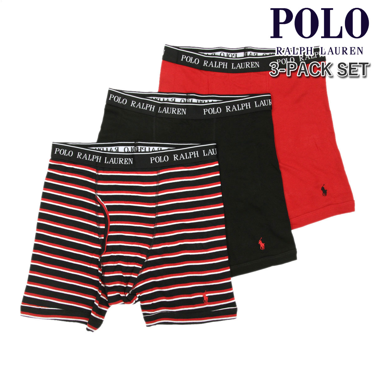 �ݥ� ���ե������ ��� �ܥ������ѥ�� ������ POLO RALPH LAUREN ���� 3�祻�å� ������������� �ܥ������֥꡼�� 3 PACK P3 CLASSIC FIT BOXER BRIEFS NCBBP3 U10 POLO BLACK RL2000 RED PP,BLACKMULTI STRIPE RL2000 REDPP,RL2000 RED POLO BLACKPP