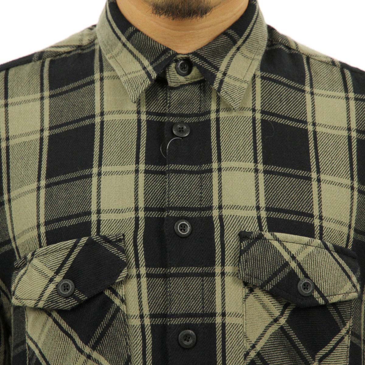 �̡��ǥ��������� ����� ��� ��������Ź Nudie Jeans Ĺµ�����  STEN BLOCK CHECK SHIRT 140500 3004 DESERT GREEN A62B B1C C1D D6E E02F