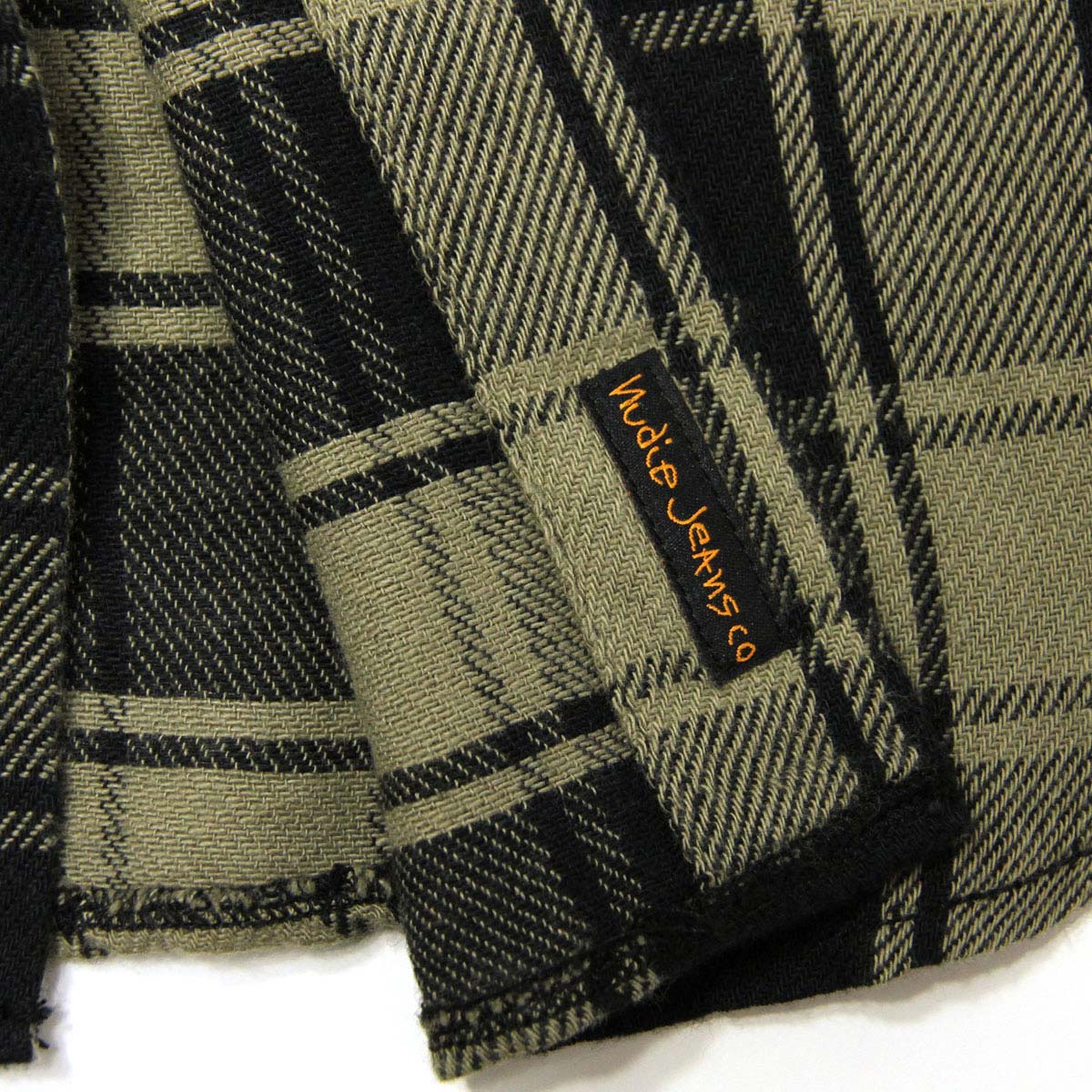 �̡��ǥ��������� ����� ��� ��������Ź Nudie Jeans Ĺµ�����  STEN BLOCK CHECK SHIRT 140500 3004 DESERT GREEN A62B B1C C1D D6E E02F