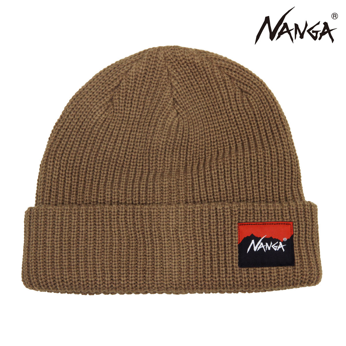 �ʥ� ��� ��ǥ����� �˥åȥ���å� ��������Ź NANGA ���� �˥å�˹ �ӡ��ˡ� BOX LOGO BULKY BEANIE CAP N2532-3C059A BEG BEIGE