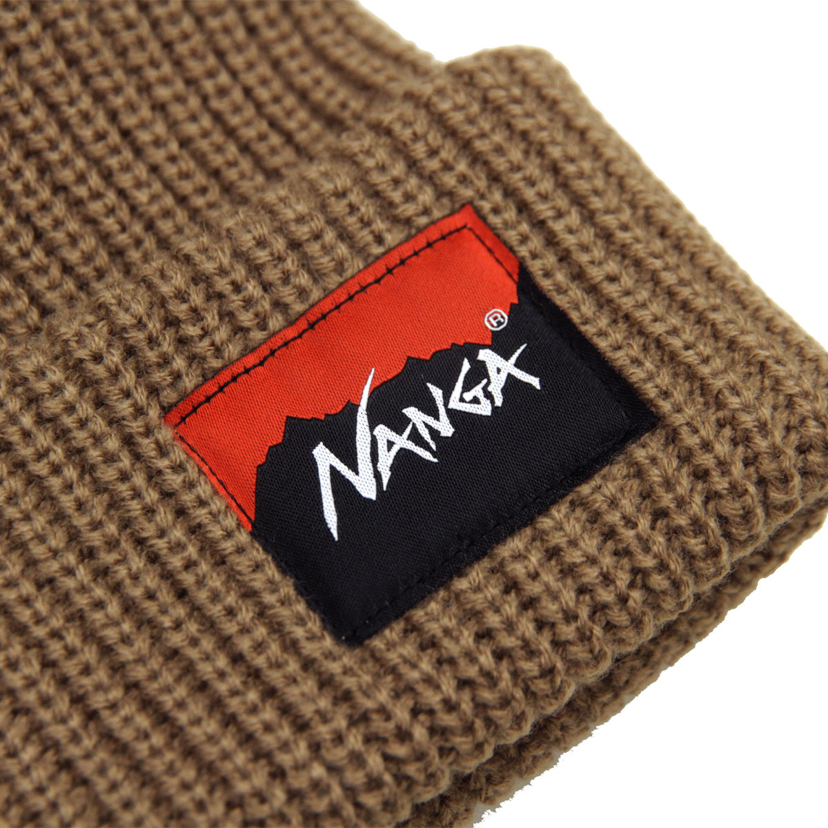 �ʥ� ��� ��ǥ����� �˥åȥ���å� ��������Ź NANGA ���� �˥å�˹ �ӡ��ˡ� BOX LOGO BULKY BEANIE CAP N2532-3C059A BEG BEIGE