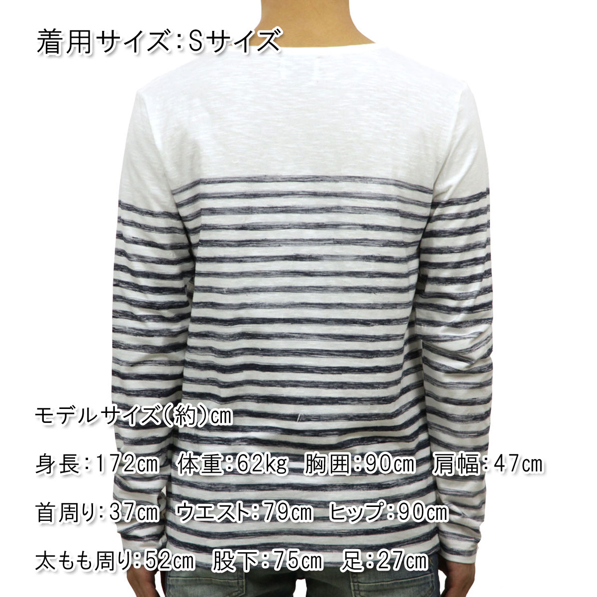 ̡ǥ T  Ź Nudie Jeans ĹµT L/S T-shirt 131346 4027 W21 Offwhite/Blue D15S25