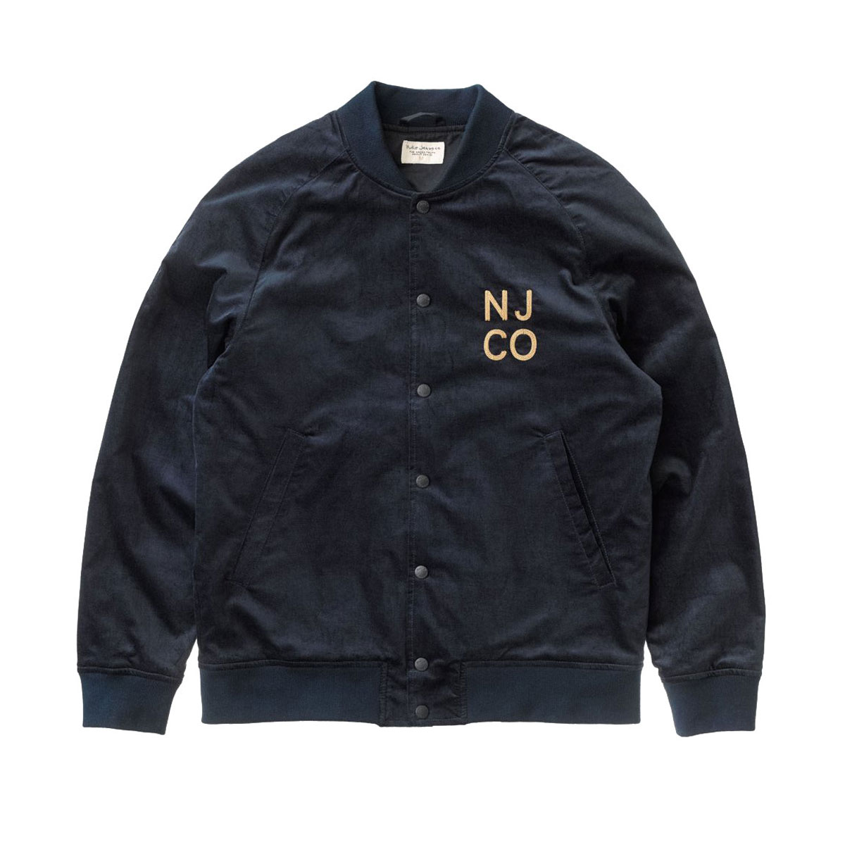 �̡��ǥ��������� ���㥱�å� ��� ��������Ź Nudie Jeans ���������ॸ�㥱�å� MARK VELVET STADIUM JACKET NAVY B25 160640 5008 A62B B1C C1D D4E E13F