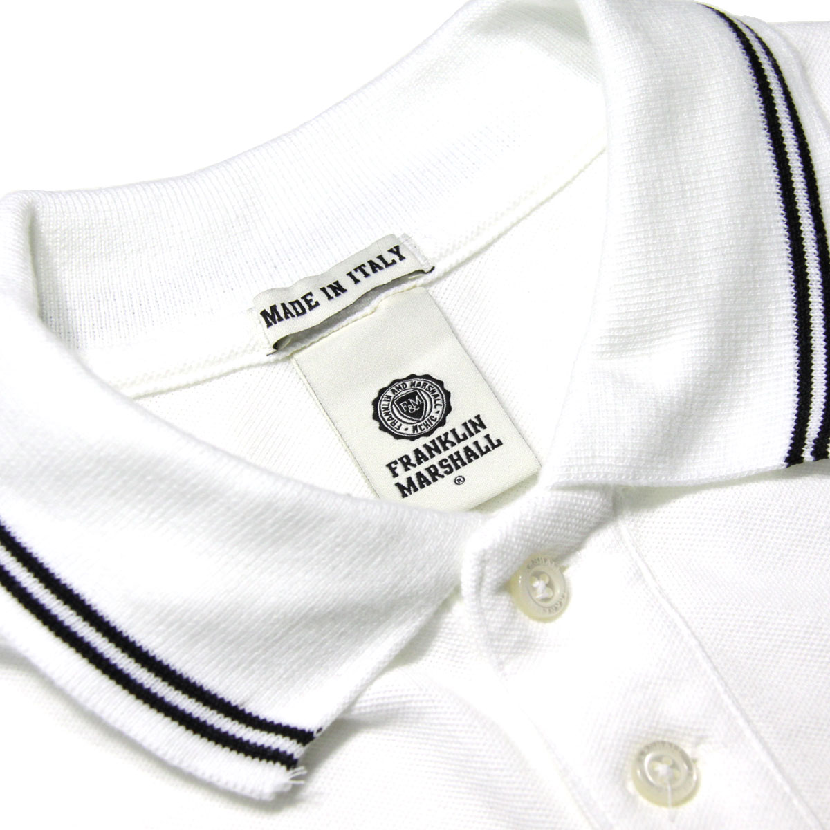 ե󥯥 ޡ ݥ  Ź FRANKLINMARSHALL Ⱦµݥ LOGO POLO SHIRTS POMF401AN F391 WHITE A61B B1C C1D D3E E01F