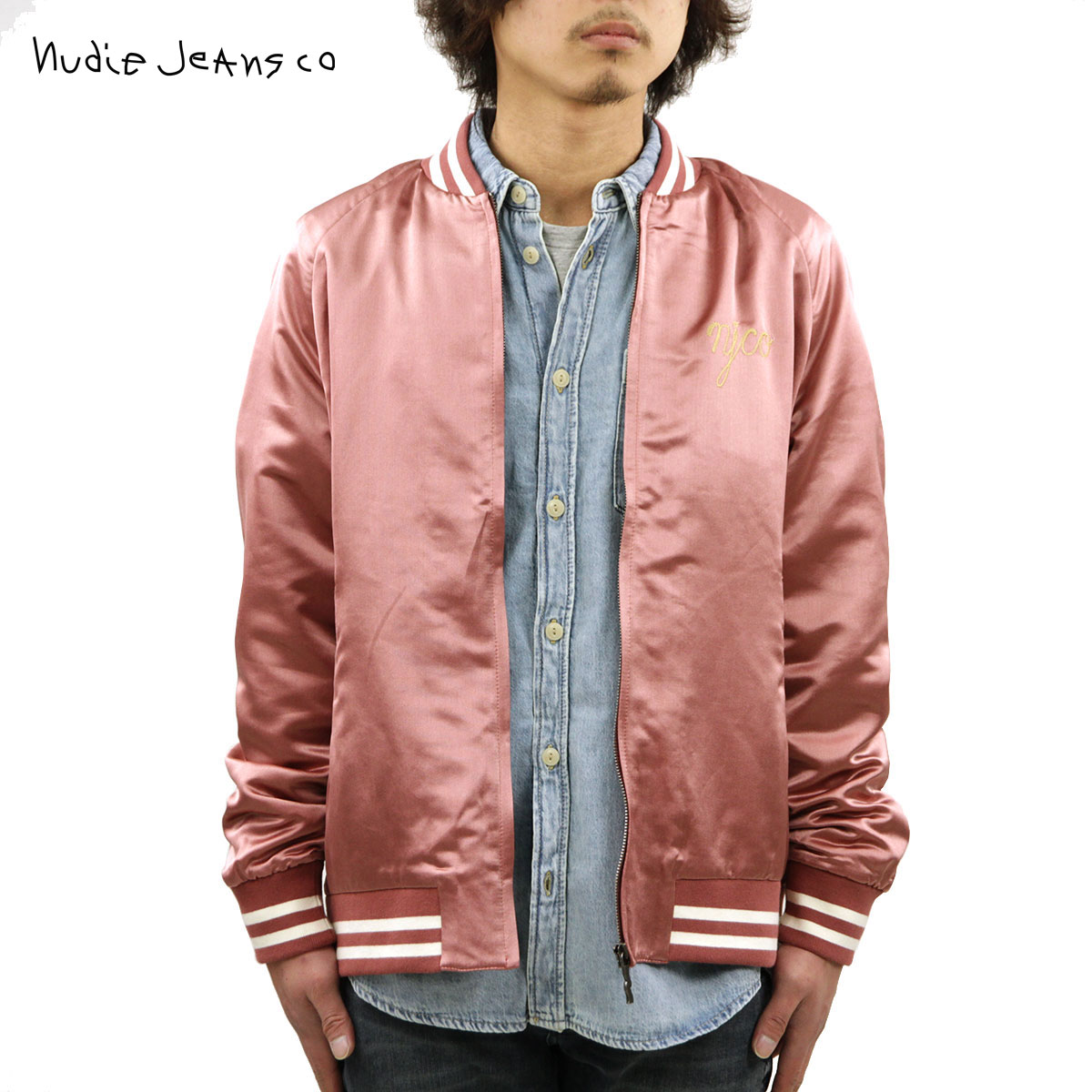 �̡��ǥ��������� ���㥱�å� ��� ��������Ź Nudie Jeans �������� ���ƥ󥸥㥱�å� MARK BASEBALL EYE CLOUD JACKET DUSTY RED R32 160665 A62B B1C C1D D4E E11F