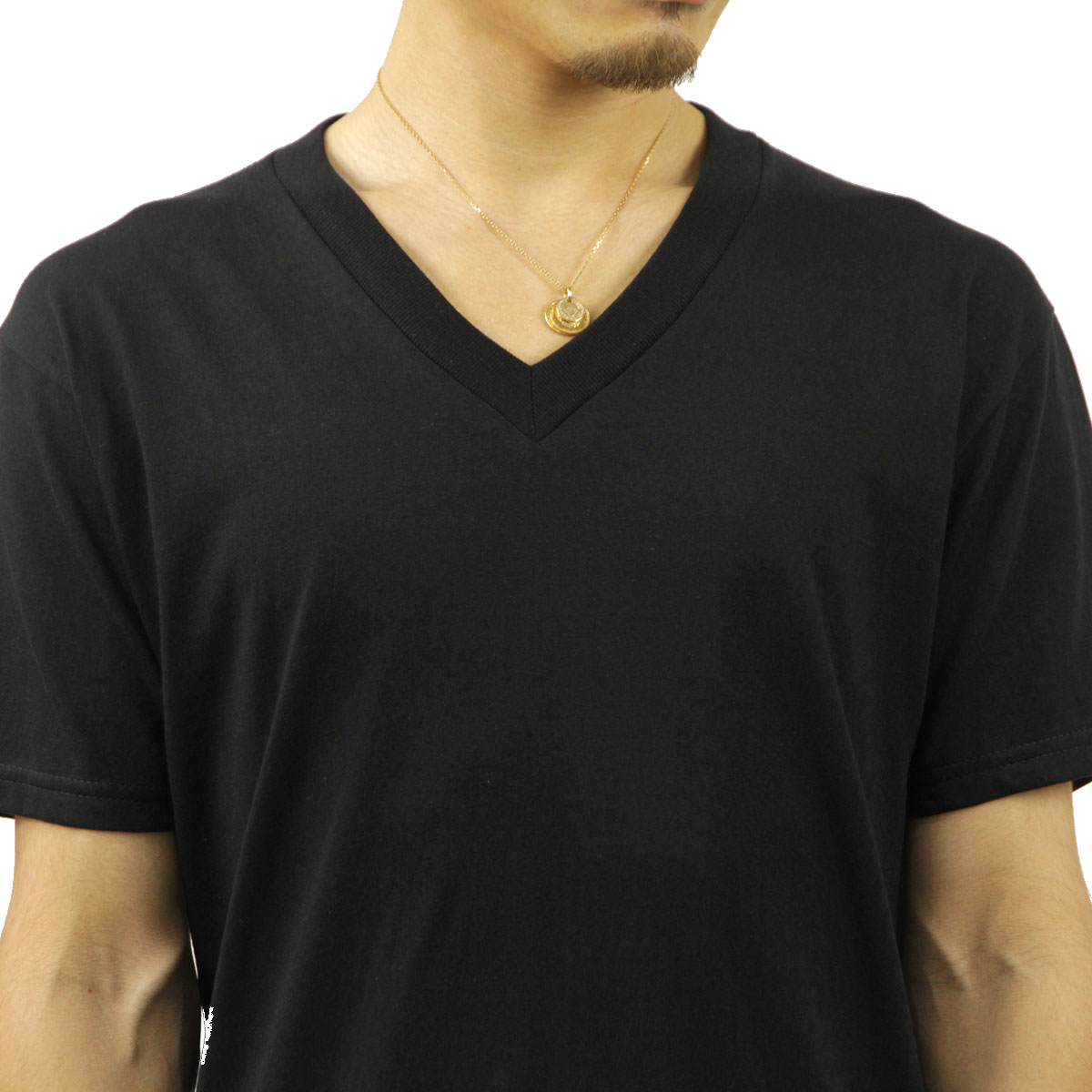 �ץ������ T����� ��� ������ PROCLUB ȾµT����� V�ͥå�T����� HEAVY WEIGHT V-NECK T-SHIRT BLACK #105  �礭�������� AB6B B1C C1D D1E E13F