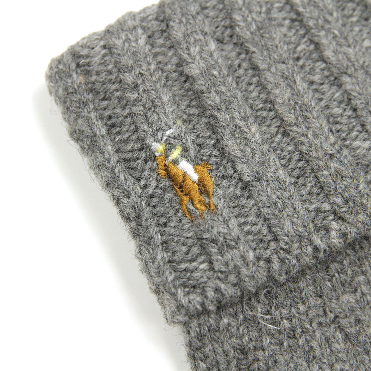 �ݥ� ���ե������ ���� ��� ��ǥ����� ������ POLO RALPH LAUREN �˥å� ��֤��� �������� SIGNATURE MERINO TOUCH GLOVES W/ LEATHER PATCH PC0494 015 FAWN GREY HTHR A05B B3C C3D DAE E02F