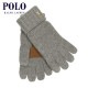 �ݥ� ���ե������ ���� ��� ��ǥ����� ������ POLO RALPH LAUREN �˥å� ��֤��� �������� SIGNATURE MERINO TOUCH GLOVES W/ LEATHER PATCH PC0494 015 FAWN GREY HTHR A05B B3C C3D DAE E02F