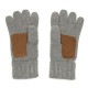 �ݥ� ���ե������ ���� ��� ��ǥ����� ������ POLO RALPH LAUREN �˥å� ��֤��� �������� SIGNATURE MERINO TOUCH GLOVES W/ LEATHER PATCH PC0494 015 FAWN GREY HTHR A05B B3C C3D DAE E02F