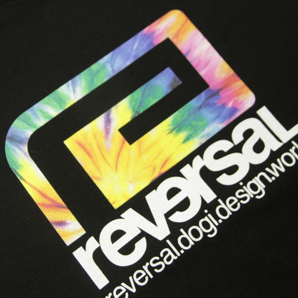��С����� ��� ȾµT����� ��������Ź REVERSAL ���롼�ͥå� ���åȥ� �ӥå����륨�å� TIE DYE BIG MARK COTTON Big silhouette TEE �̎ގ׎��� rv25ss003-BK BLACK A06B B1C C1D D1E E13F