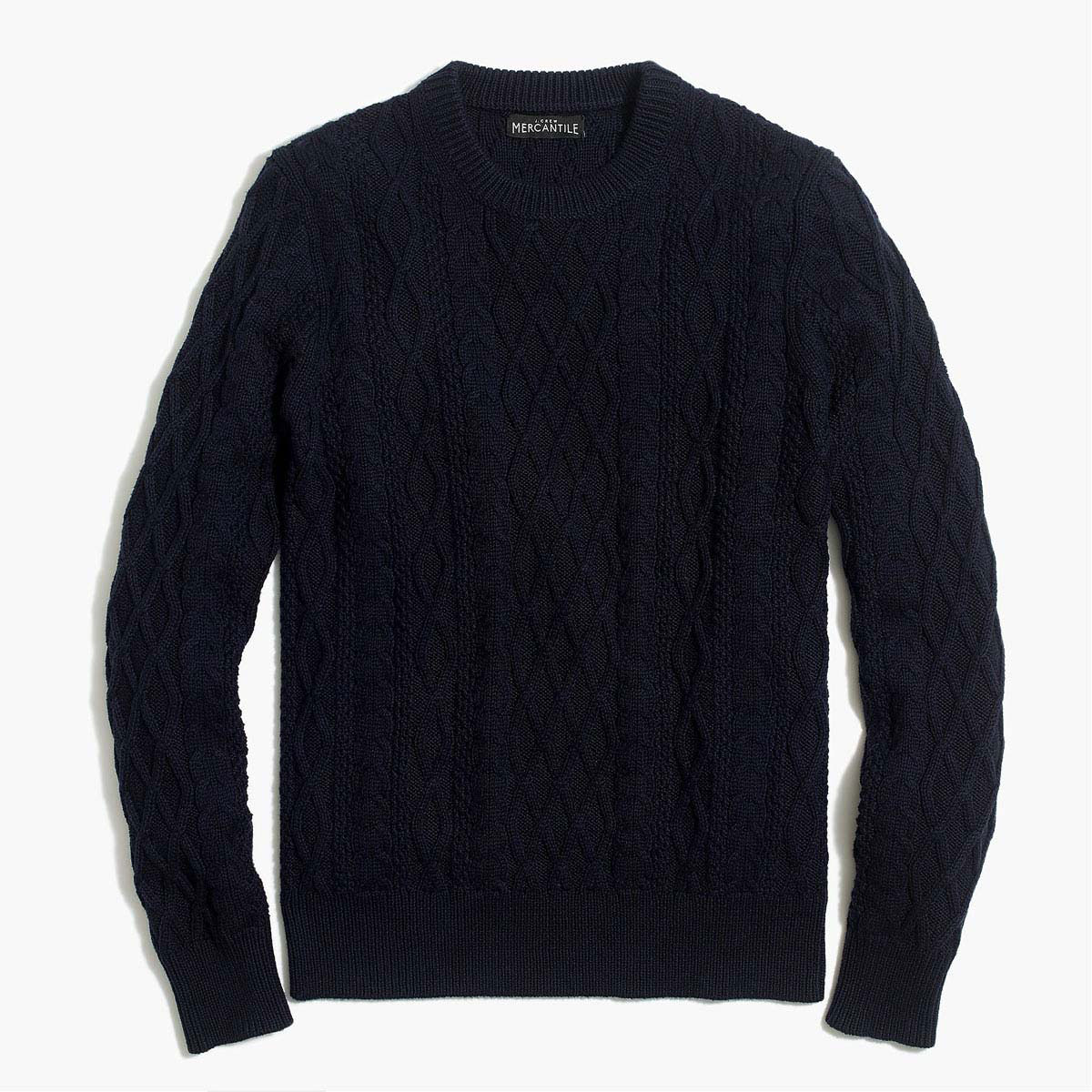 ���������롼 J.CREW ������ ��� �����֥��Ԥߥ��롼�ͥå��������� FISHERMAN CABLE CREWNECK SWEATER NAVY G3777 A38B B1C C1D D7E E06F