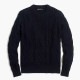 ���������롼 J.CREW ������ ��� �����֥��Ԥߥ��롼�ͥå��������� FISHERMAN CABLE CREWNECK SWEATER NAVY G3777 A38B B1C C1D D7E E06F