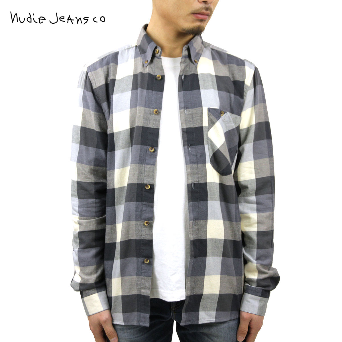 ̡ǥ   Ź Nudie Jeans Ĺµ  Stanley Blue 140340 A62B B1C C1D D6E E07F