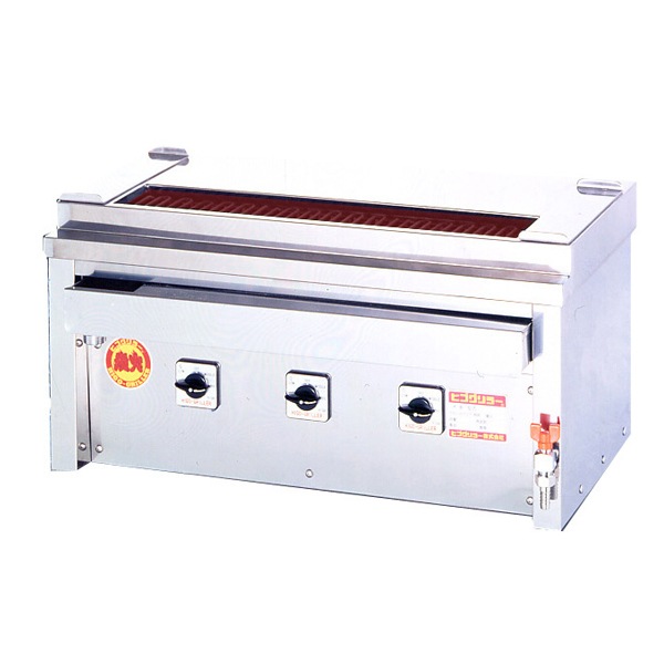 ヒゴグリラー 電気式焼鳥焼器 卓上型 幅760×奥行410×高さ390(mm) 3P