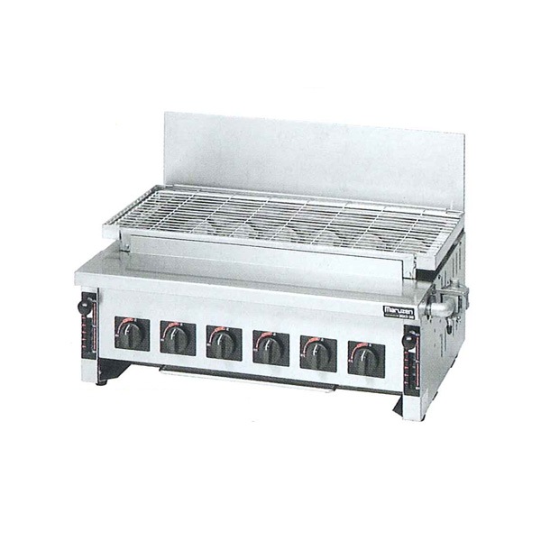 マルゼン 下火式焼物器 ガス赤外線バーナータイプ 汎用型 幅730×奥行 