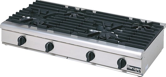1267)マルゼン ガステーブルコンロ NEWパワークック 4口 ガスコンロ
