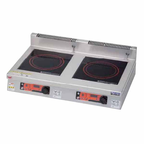 業務用/マルゼン IHクリーンコンロ インジケーター付 MIH-SL05D 幅450×奥行600×高さ170(mm) 三相200V 送料無料