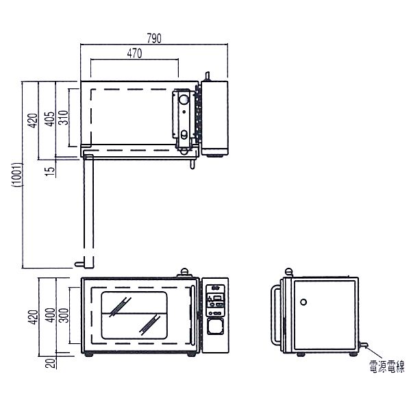 �˥��� �ŵ������ѡ����ԡ��ɥ����֥� ��790�߱���420�߹⤵420(mm) NSO-3S