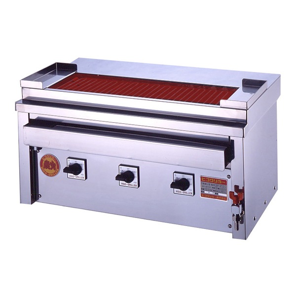 ヒゴグリラー 電気式焼鳥焼器(大串) 卓上型 幅760×奥行450×高さ390(mm