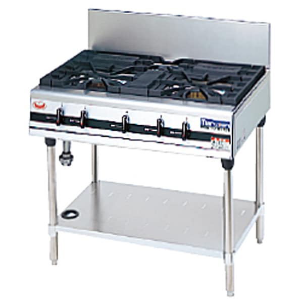 マルゼン ガステーブル パワークックシリーズ 幅900×奥行600×高さ800(+