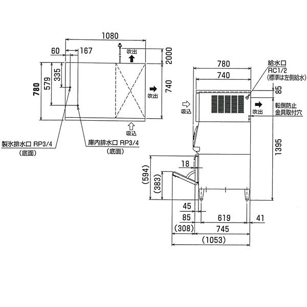 �ե����� ����쥤 ( ʡ�繩�� )��ɹ�� �����å�����240kg ��1080(1086)�߱���780�߹⤵1480(mm) FIC-A240KL3ST �᡼�����ݾڡ���Ź�����ݾ� ���2ǯ�ݾ��դ���