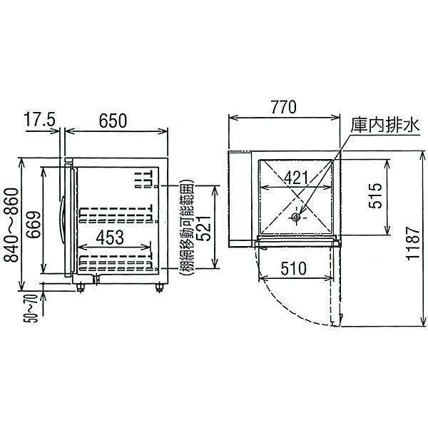 �ե����� ����쥤( ʡ�繩�� ) ���� Ķ���ٹ⼾�� �������������� �ե�å��奭�塼�� ��770�߱���650�߹⤵850(mm) GFN-080W(�� UFN-080W3 )