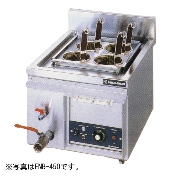 ニチワ 卓上電気式ゆで麺機 4てぼ ニチワ ゆで麺機電気 ニチワ 電気ゆで麺器 卓上タイプ テボ4つ 間口