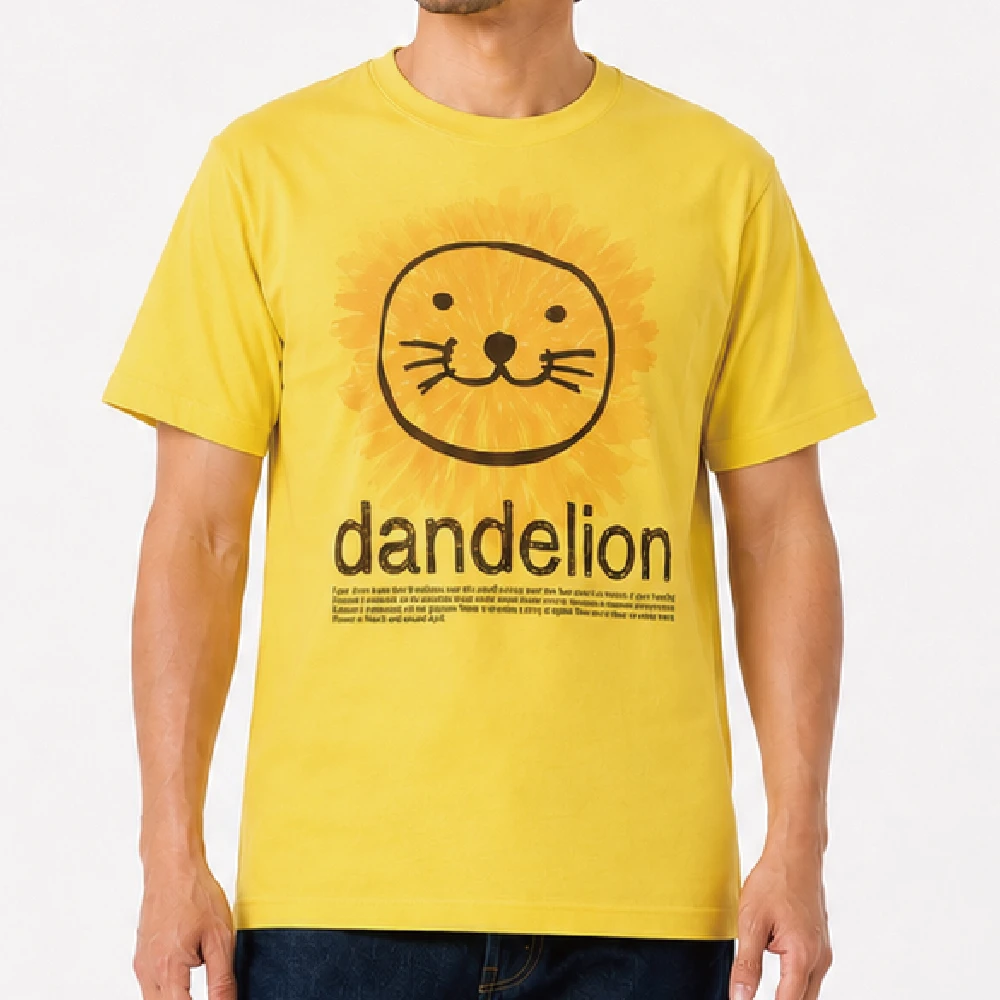 ダンデライオン : イエロー：Tシャツ