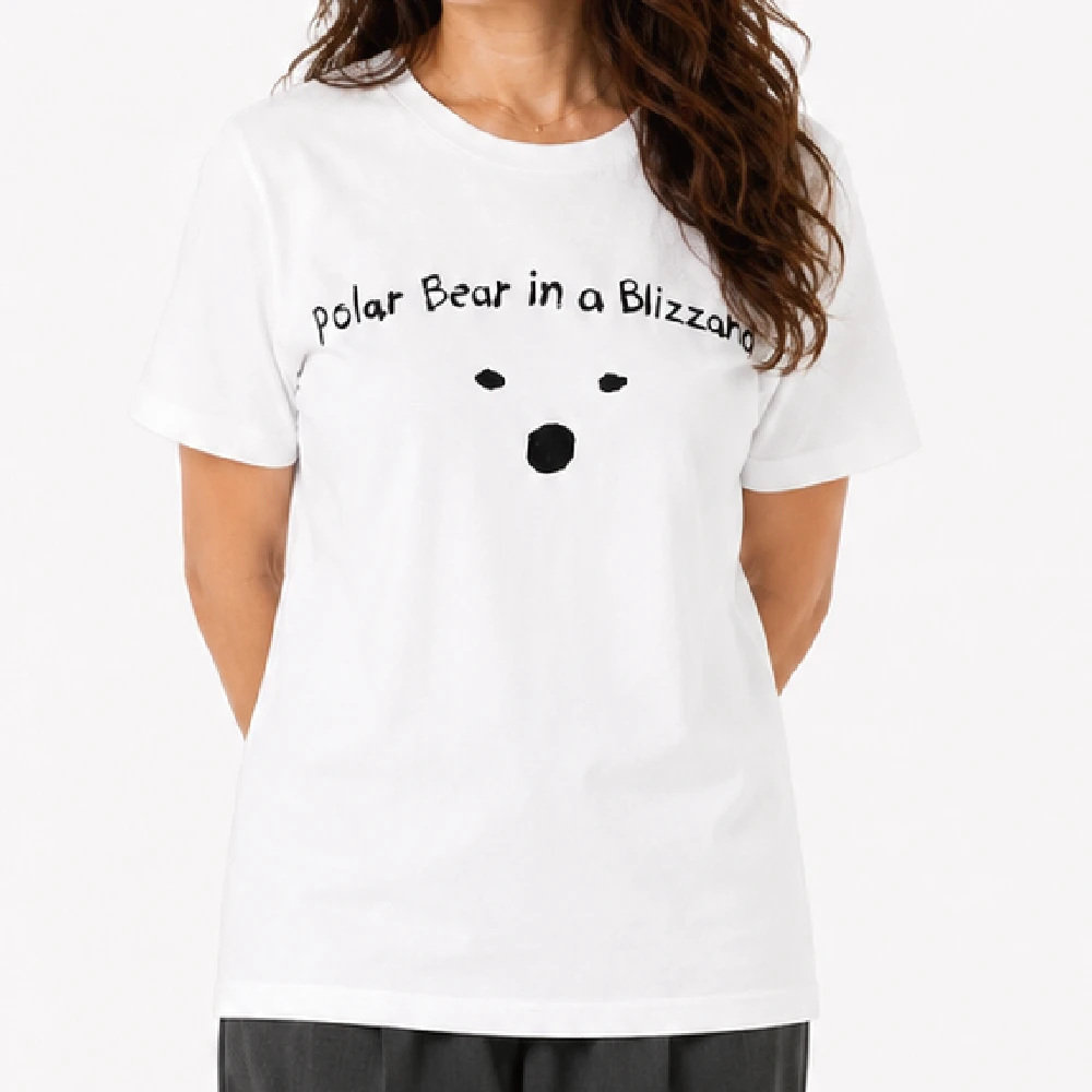 しろくま : ホワイト：Tシャツ