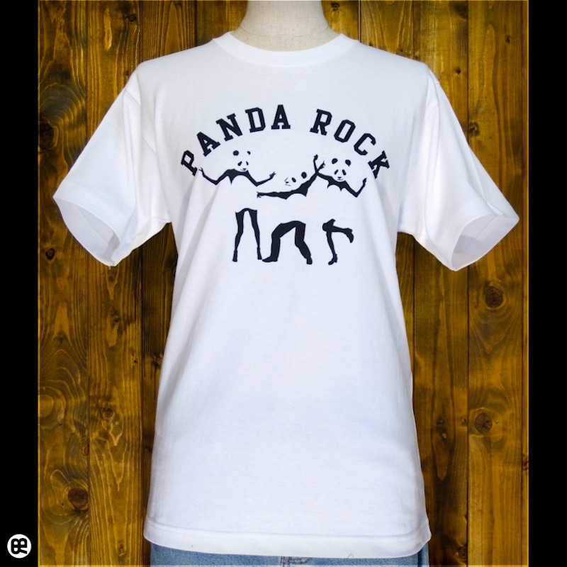 PANDA ROCK : ホワイト：Tシャツ