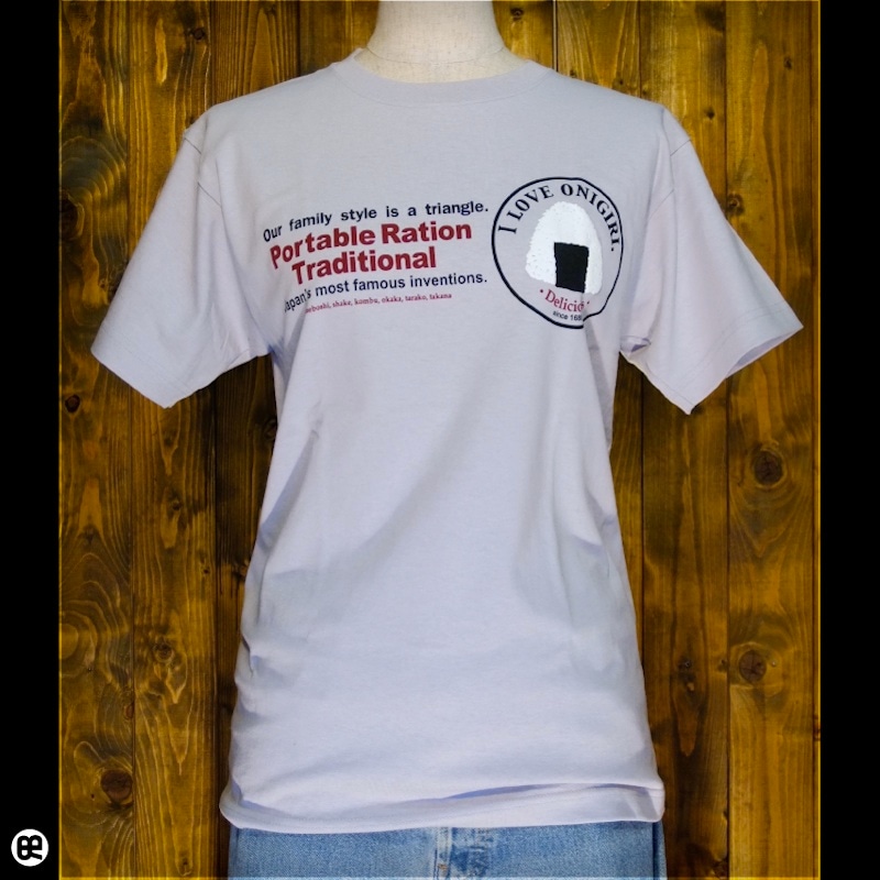 おにぎり : シルバーグレー：Tシャツ